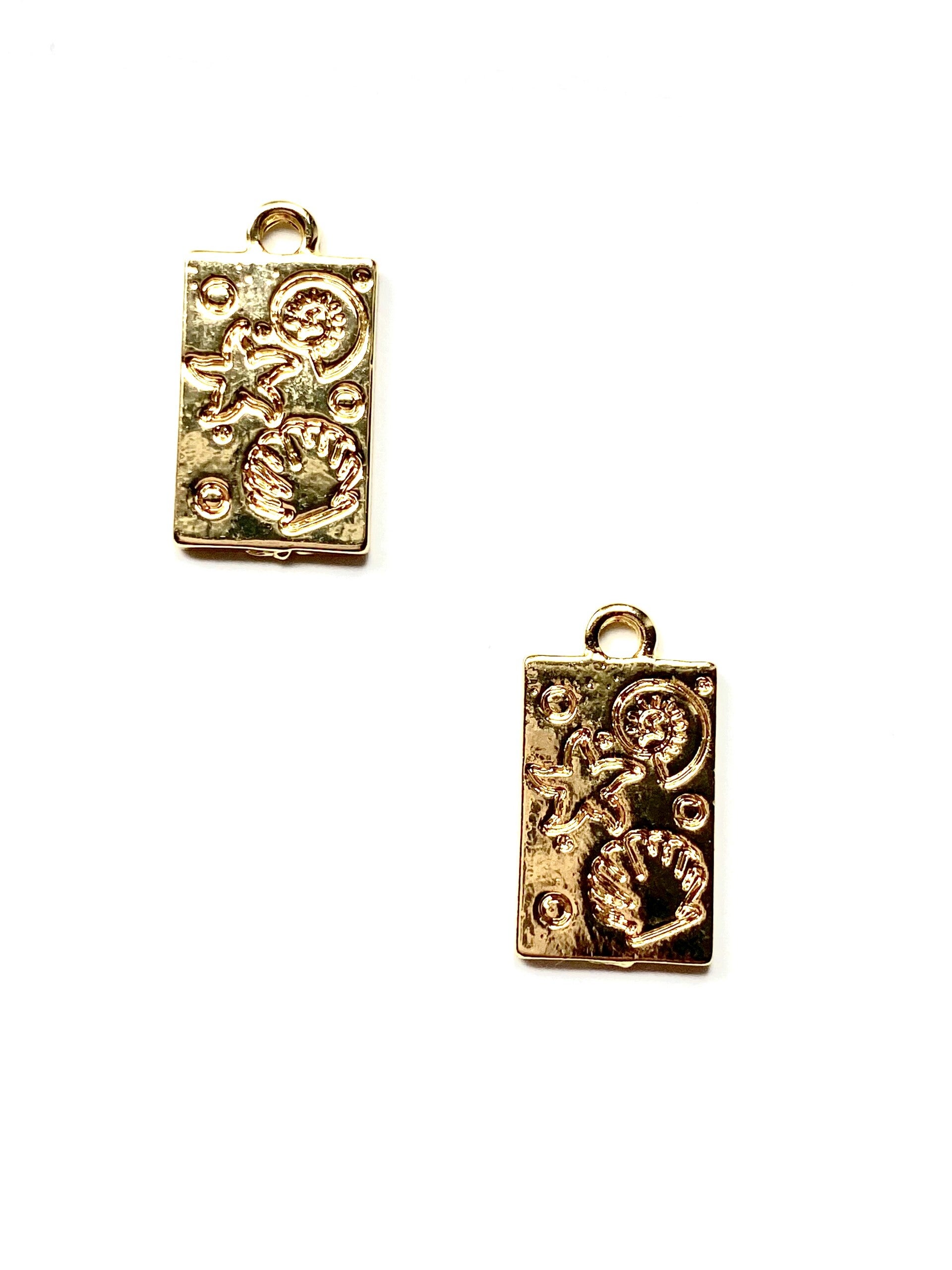 Bedel / Tag Sea shell Gold