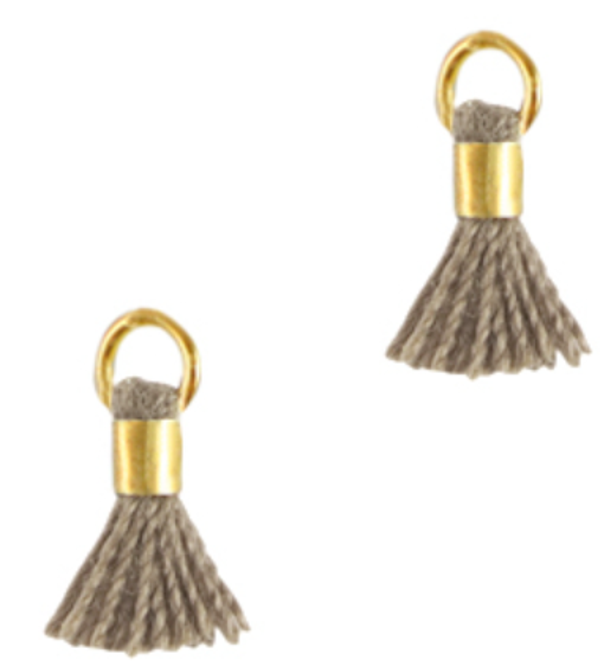 kwastje 0,7 cm spanish brown -Gold