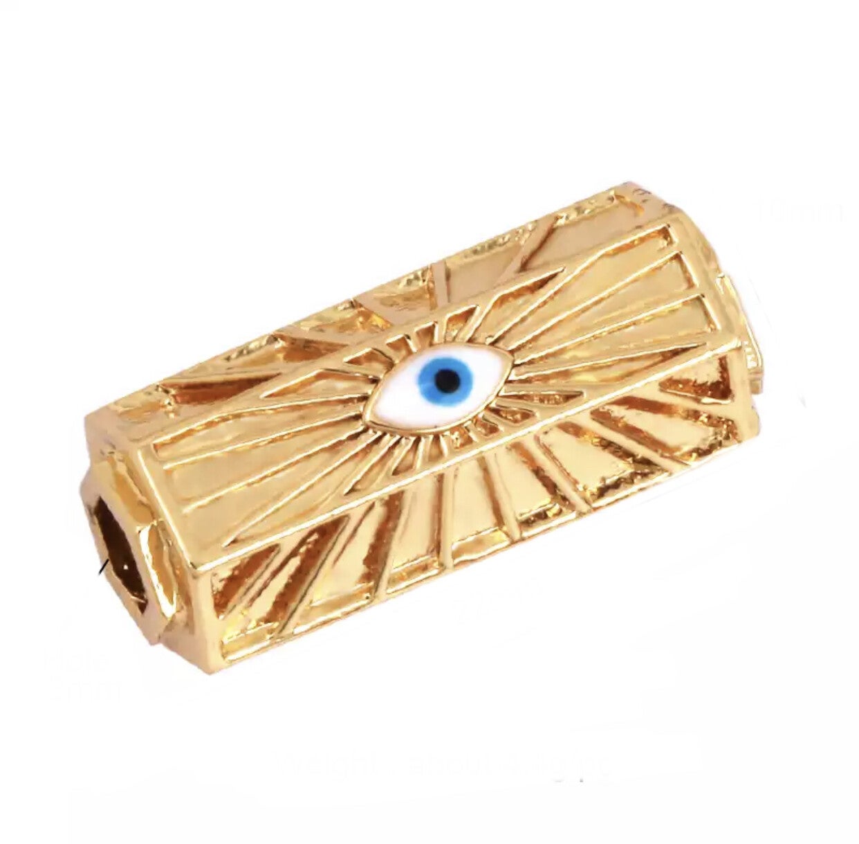 Message Beads rhombus eye Gold