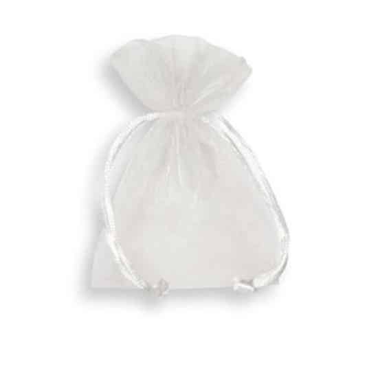 Organza zakje 9x12cm White
