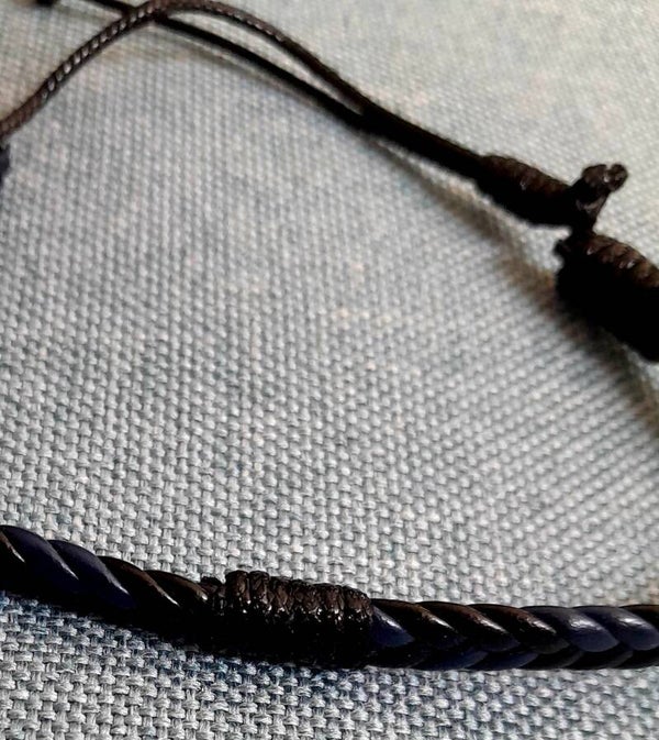 Pulsera de Cuero Estilo Trenza
