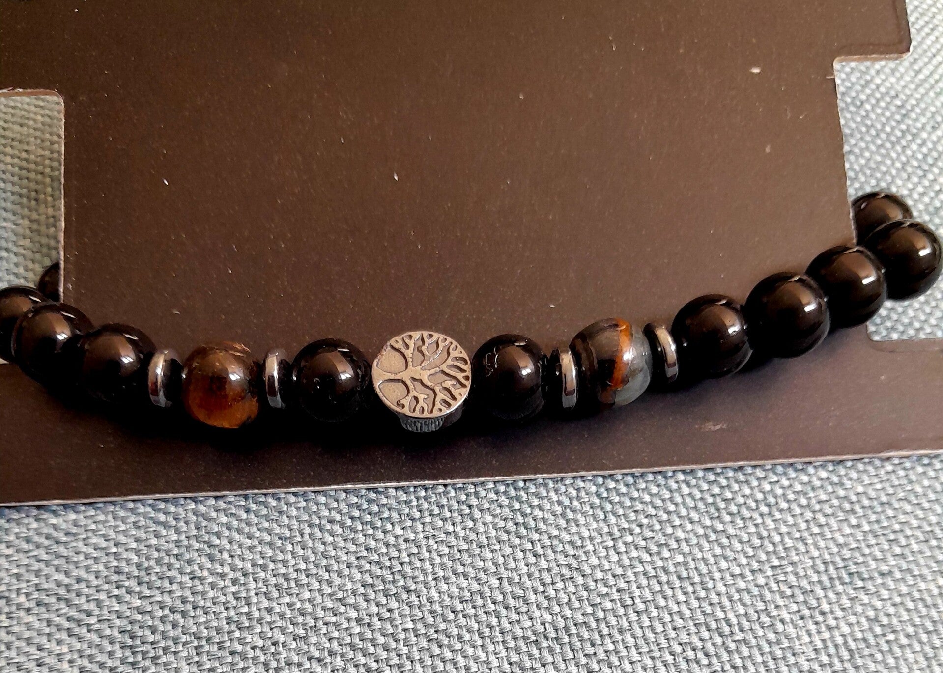 Pulsera de Piedra y Acero Inoxidable