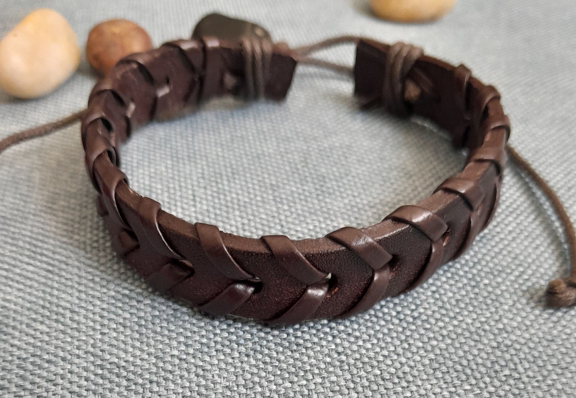 Pulsera de Cuero Auténtico
