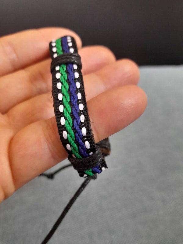 Pulsera de Cuero Auténtico