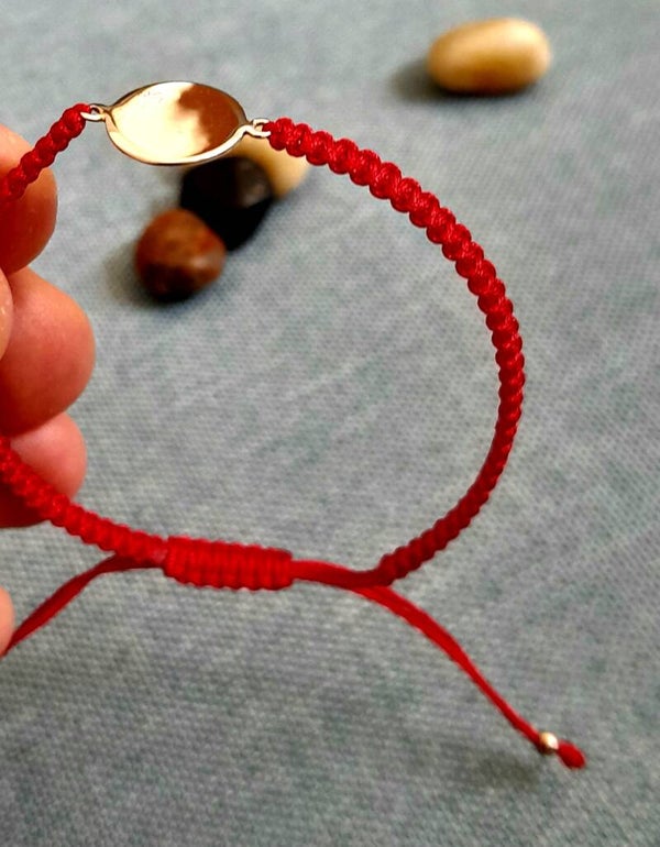 Pulsera Roja de Plata