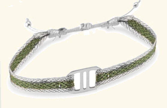 Pulsera Cinta con entrepieza Acero Inoxidable