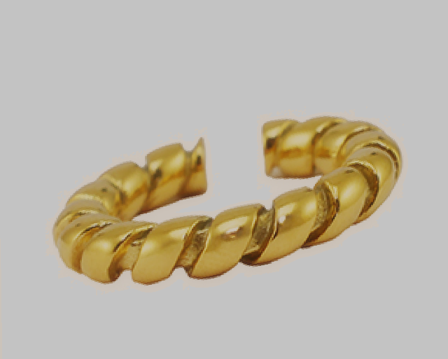 Anillo Acero Inoxidable Retorcido