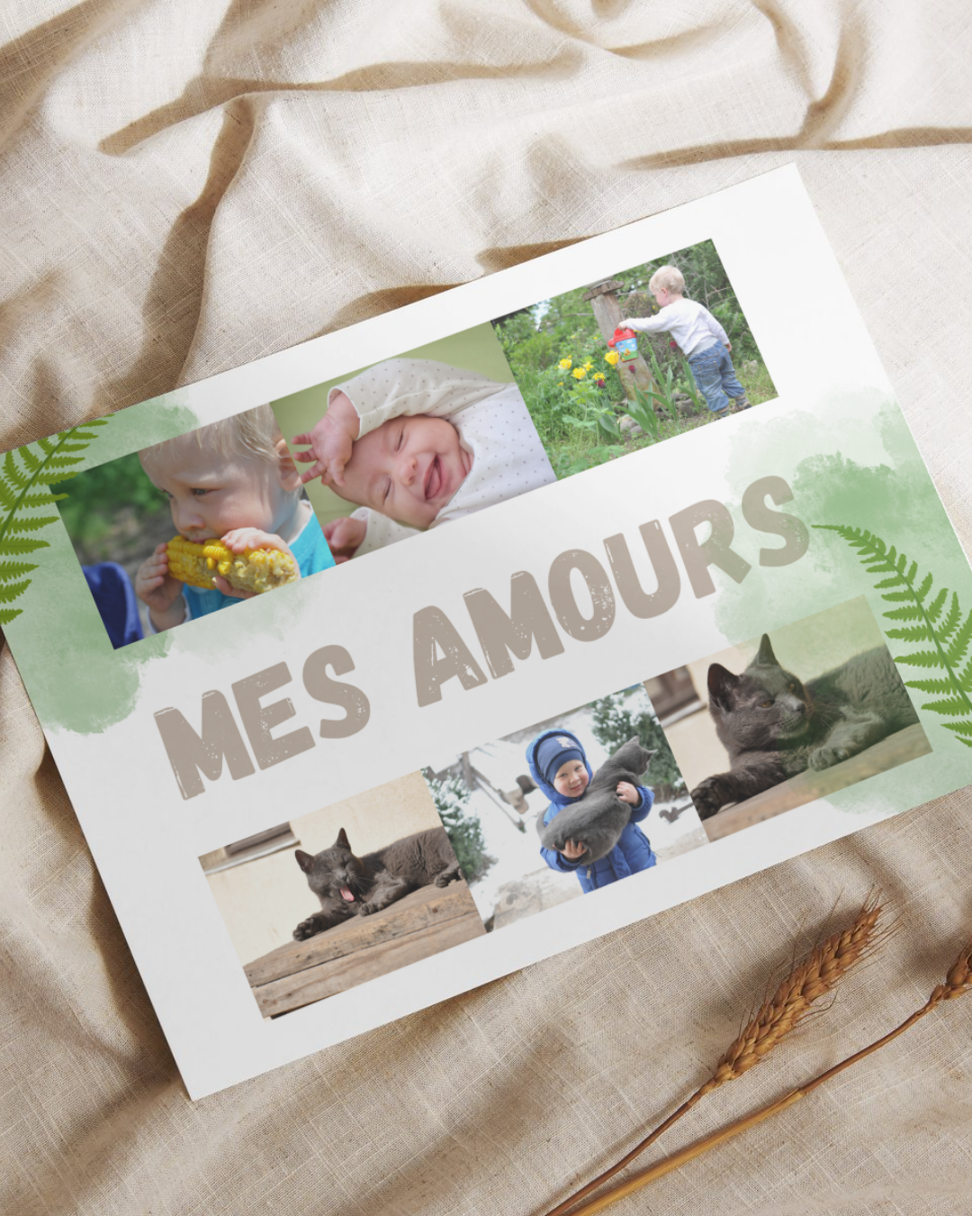 Affiche avec photo Souvenir d'un voyage, d'une journée