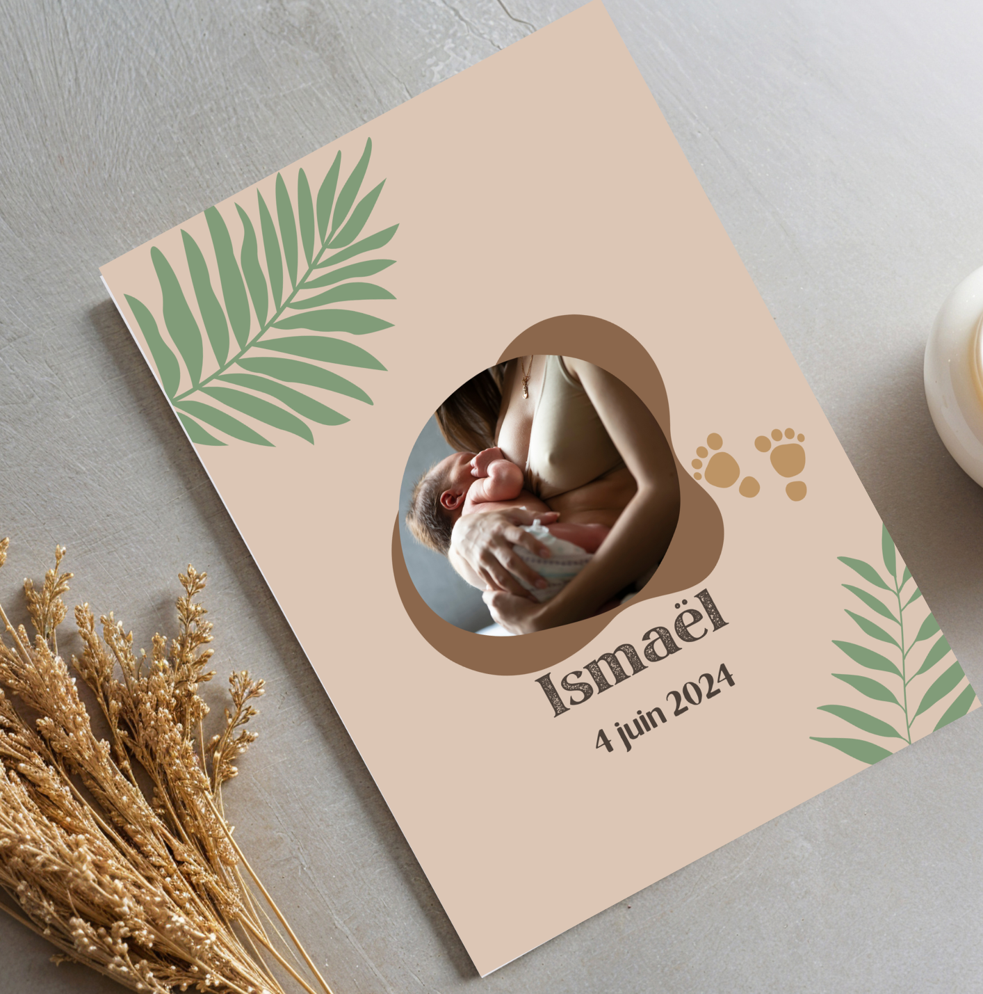 Affiche naissance nature