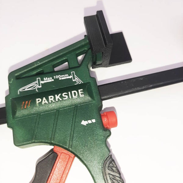4 Variant Adapter für Parkside Schnellspannzwingen 100 mm (90, 45 in und aus) mit Verlängerung