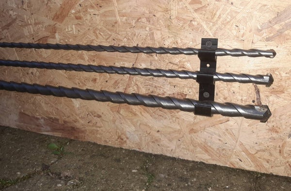 Wandhalterung für Parkside Hammerbohrer-Set »PBHZ 2 A1«, extra lang für 3 Stuck