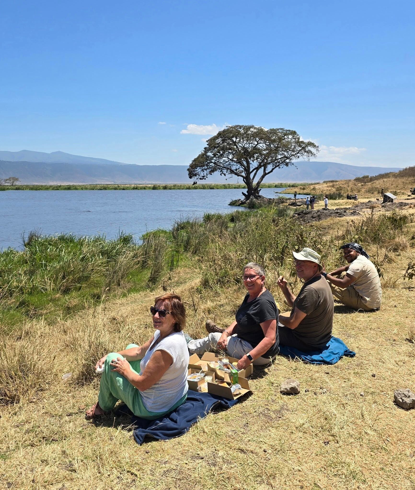 Lunch in a safe place during safari
