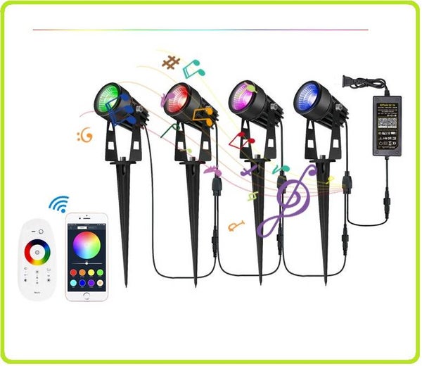 RGB Spots set van 4