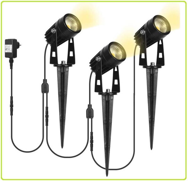 3W LED tuinspot 3 delige set