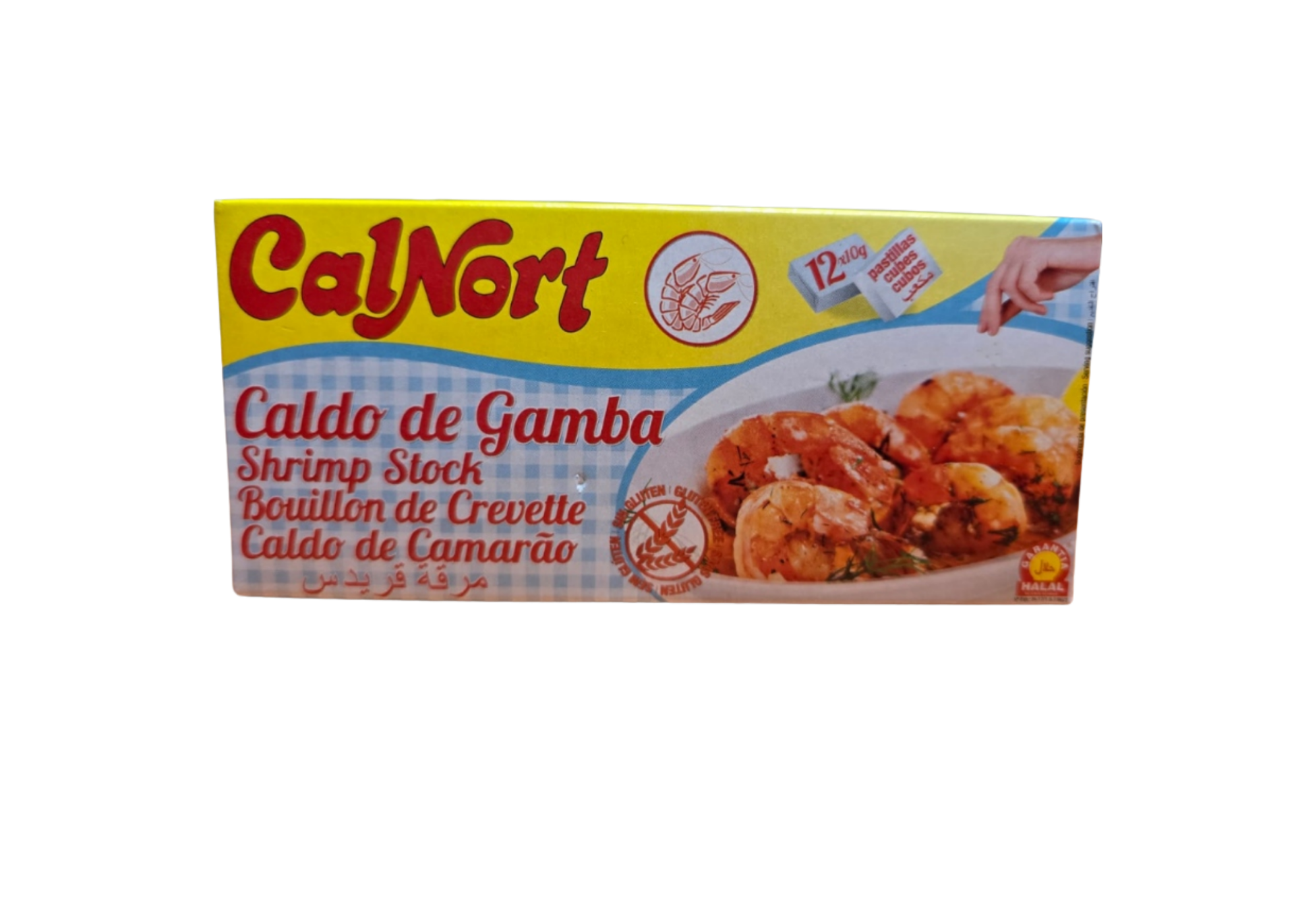 CalNort – Bouillon de crevettes en cubes 12 x 10 g