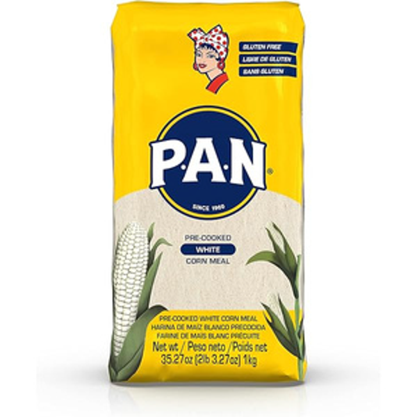 Farine de maïs blanc précuit -P.A.N (1 kg)