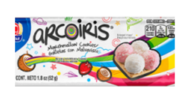 Arcoiris – Galletas Rellenas Sabor Fresa & Vainilla – 395 g