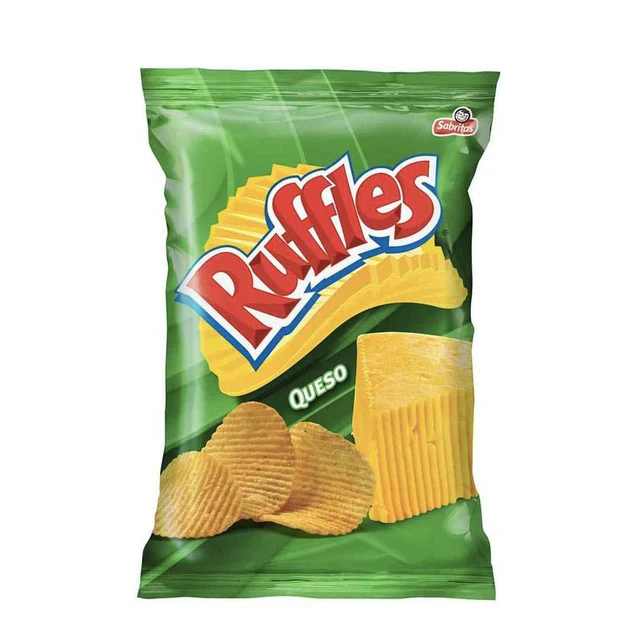 Sabritas Ruffles – Croustilles ondulées saveur fromage (Queso) 120 g