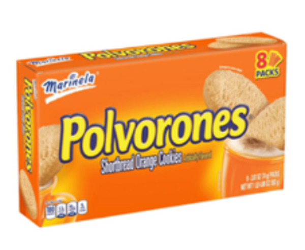 Marinela Polvorones – Biscuits saveur orange (8 unités)