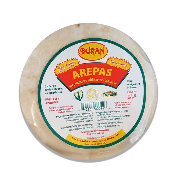 Durán – Arepas de maïs blanc au fromage