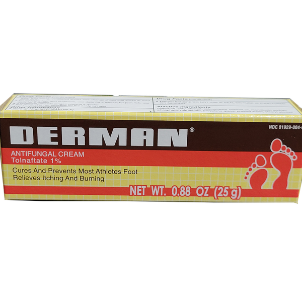 Derman – Crème traitement pour pied d’athlète (25 g)