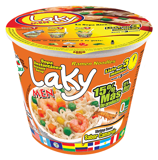 Laky MEN – Soupe ramen instantanée (différentes saveurs)