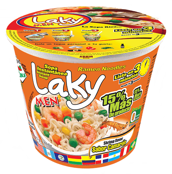 Laky MEN – Soupe ramen instantanée (différentes saveurs)