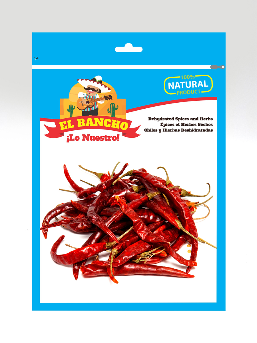 El Rancho – Piments chile de árbol séchés 60 g