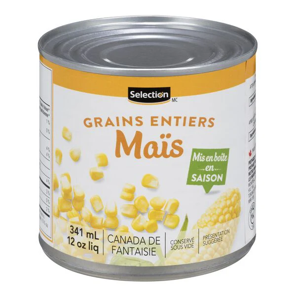 Selection – Maïs en grains entiers 341 ml