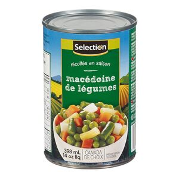 Selection – Macédoine de légumes 398 ml