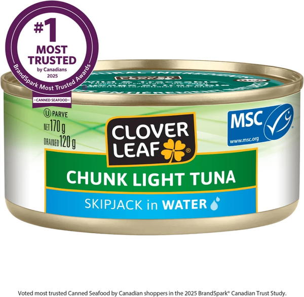 Clover Leaf – Thon pâle en morceaux dans l’eau 170 g