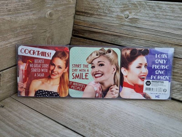 Vintage beauties onderzetters