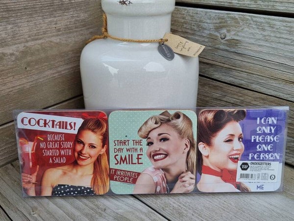Retro Beauties onderzetters