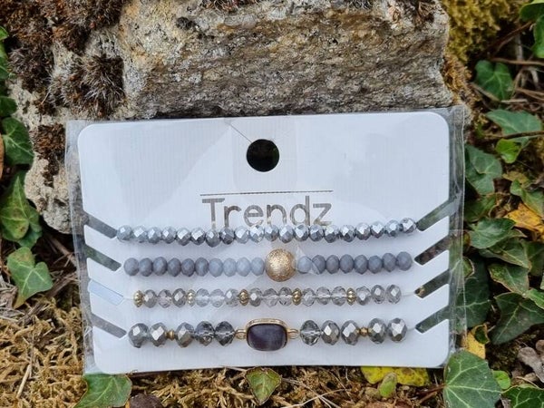 Dames armbandjes grijs