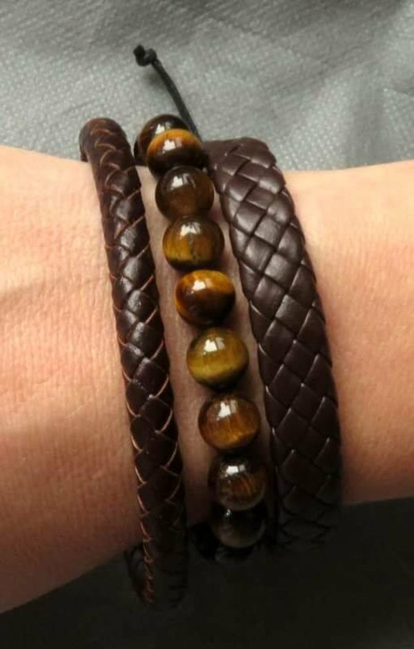 3 Heren armbanden Di Lisso.
