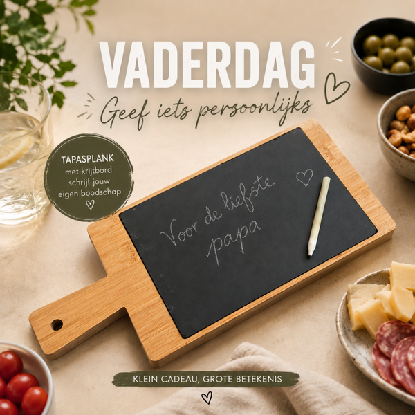 tapasplankje met persoonlijke boodschap