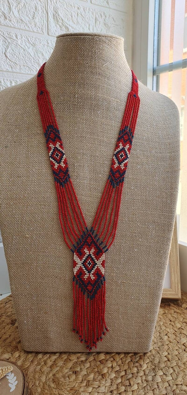 Collar Boho Rojo