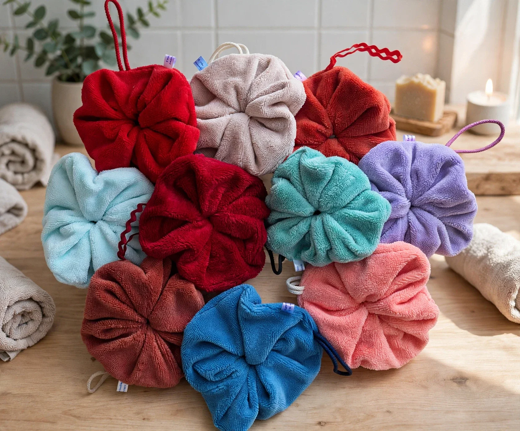 fleur de douche lavables