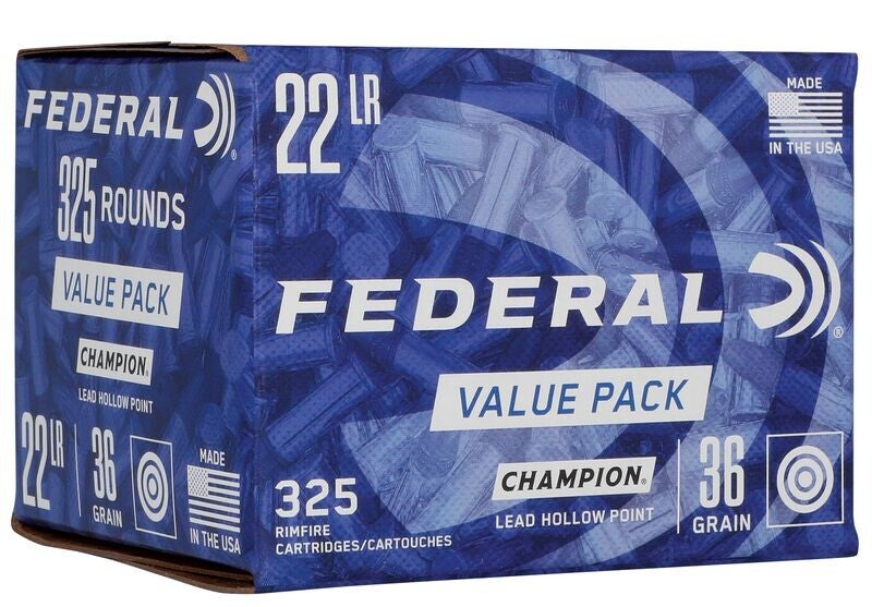 FEDERAL MUNITION .22 LR 36GR LEAD HP