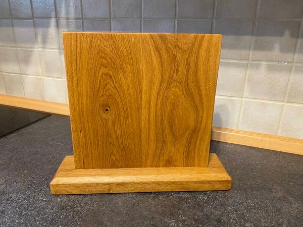 Messerblock aus Eiche, magnetisch