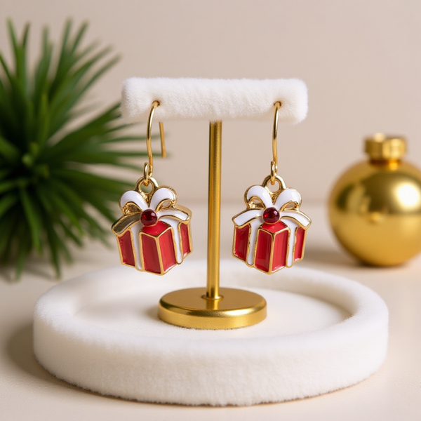 Christmas gift earrings