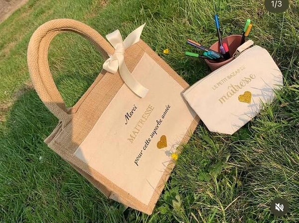 Petit sac juste Maitresse + petite pochette