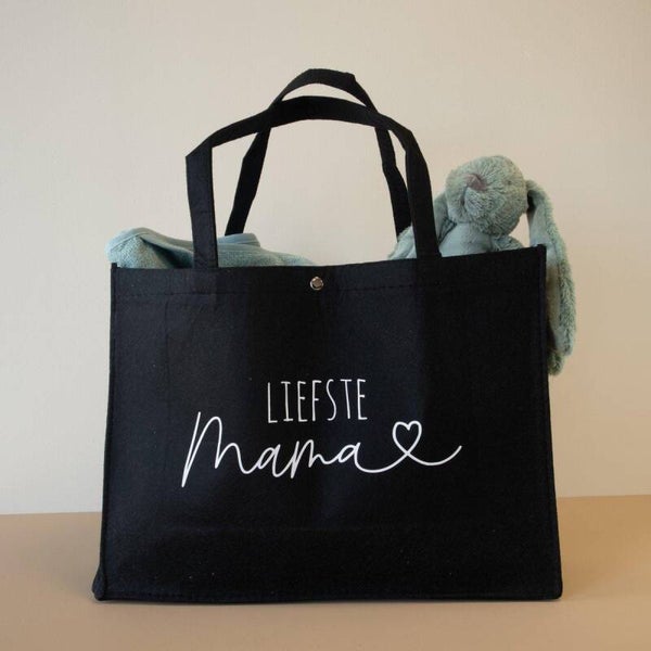 Liefste mama tas zwart