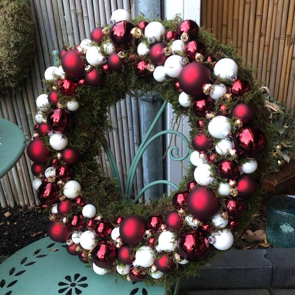 Kerstballen krans 30cm, 40cm, 50cm