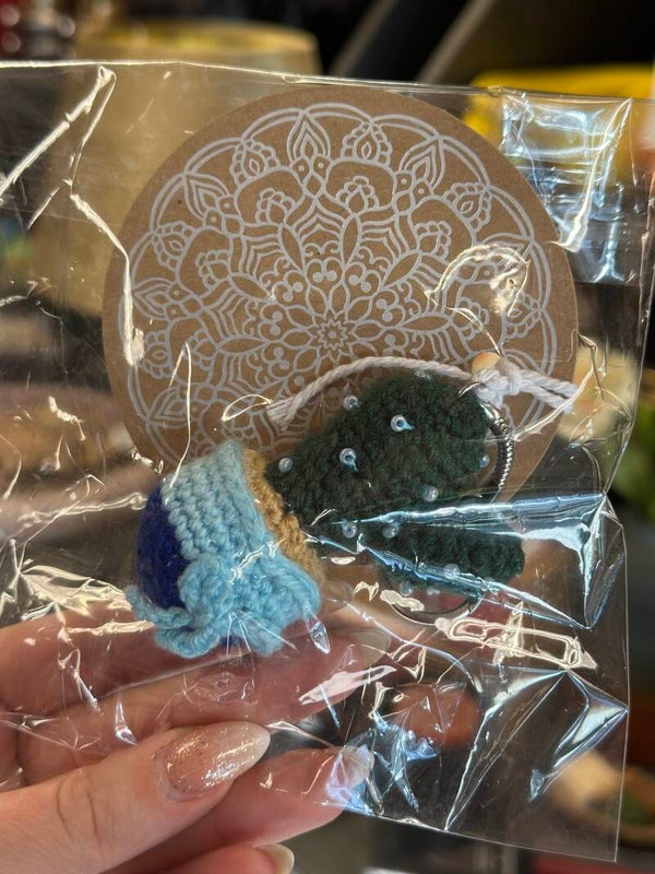 Tassenhanger gehaak cactus