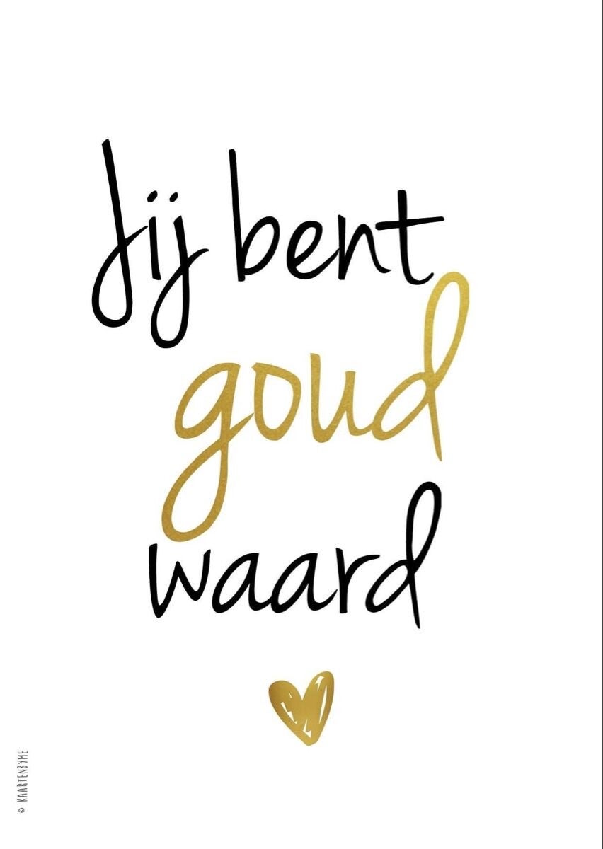 Gewoon omdat jij het verdient