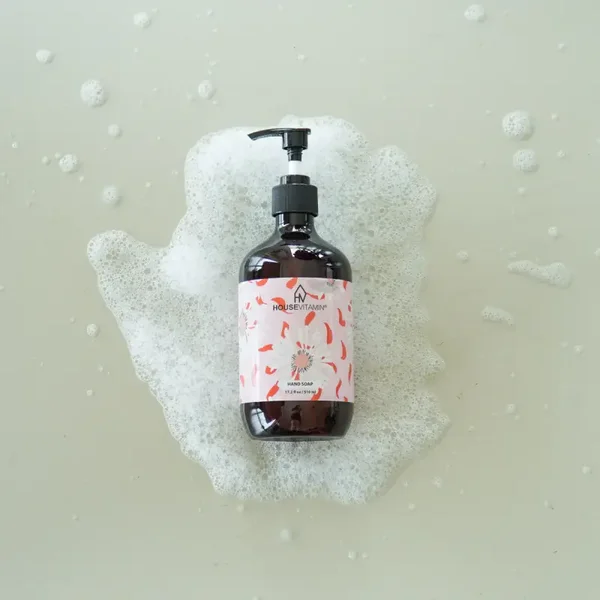 Vegan handzeep pioen