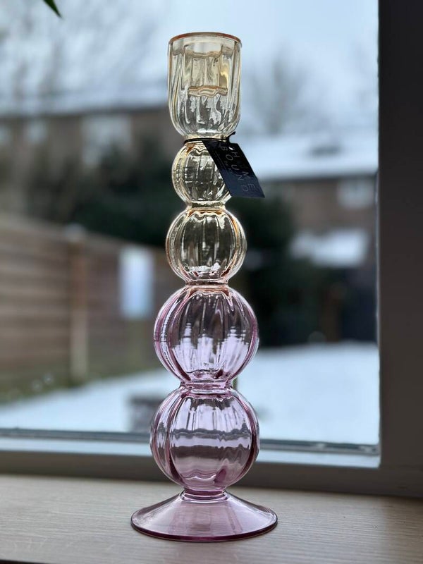 Glas kandelaar bol