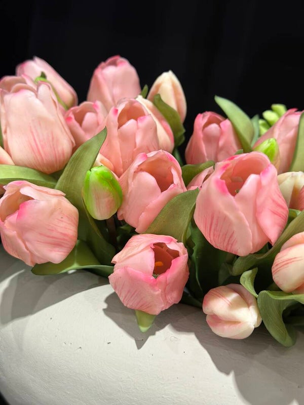 Tulpenbosje licht roze