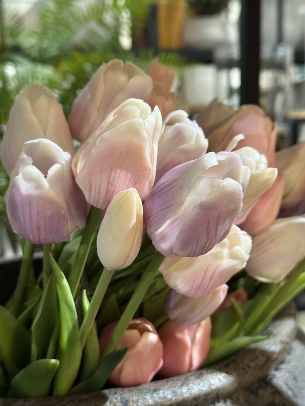 Tulpenbosje mix pastel lang
